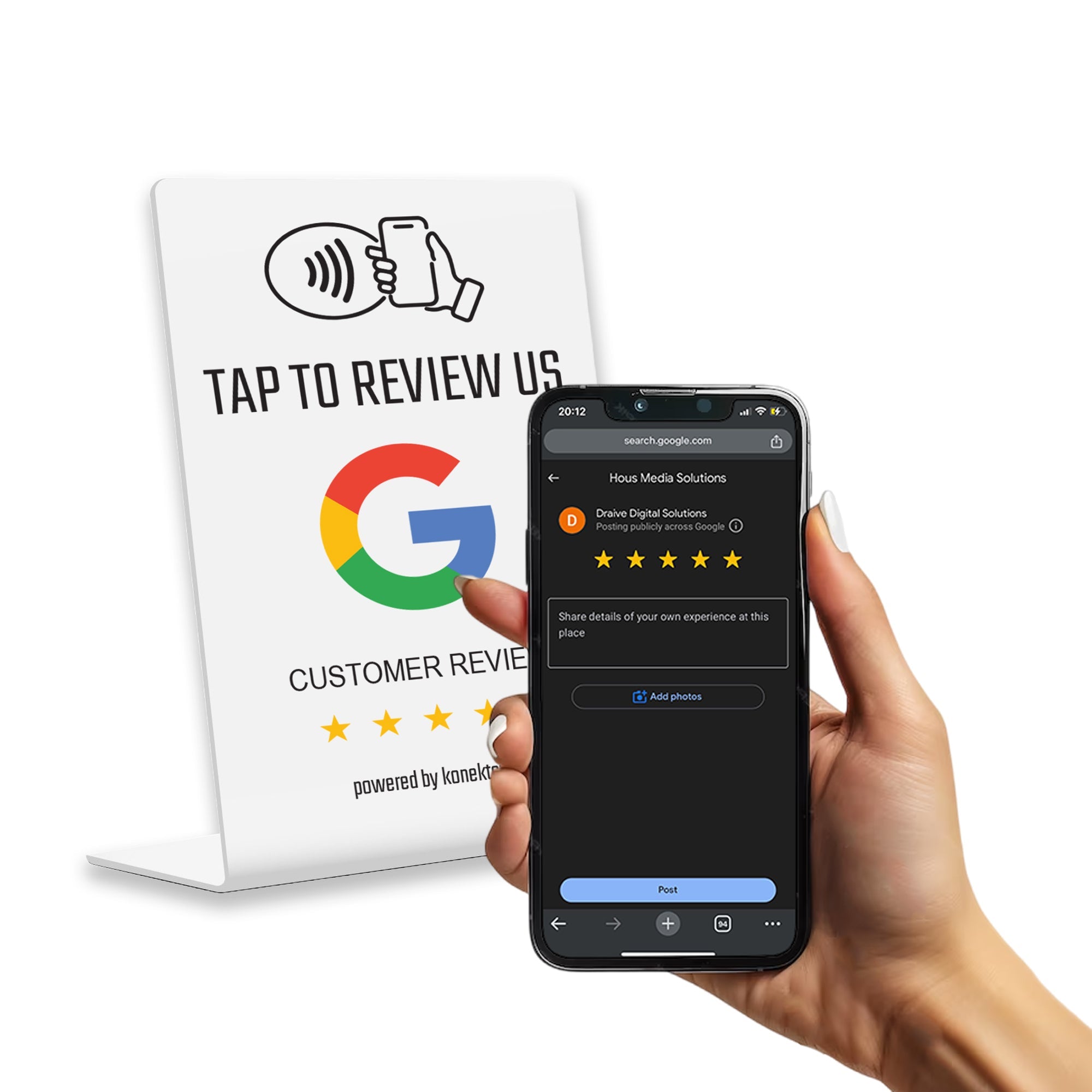 Boost Your Local Business with a Google Reviews Tap Stand