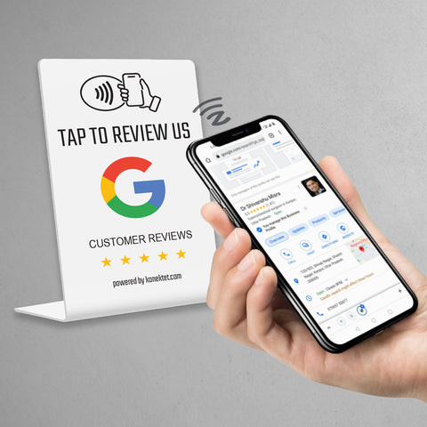 Google Review Stand, Boost Your Reputation with our NFC Stand
